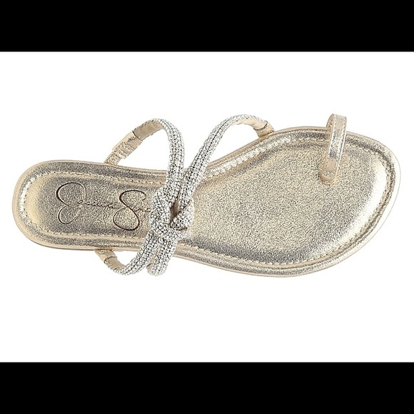 Jessica Simpson Shoes - NIB Jessica Simpson gold kalissa sandals